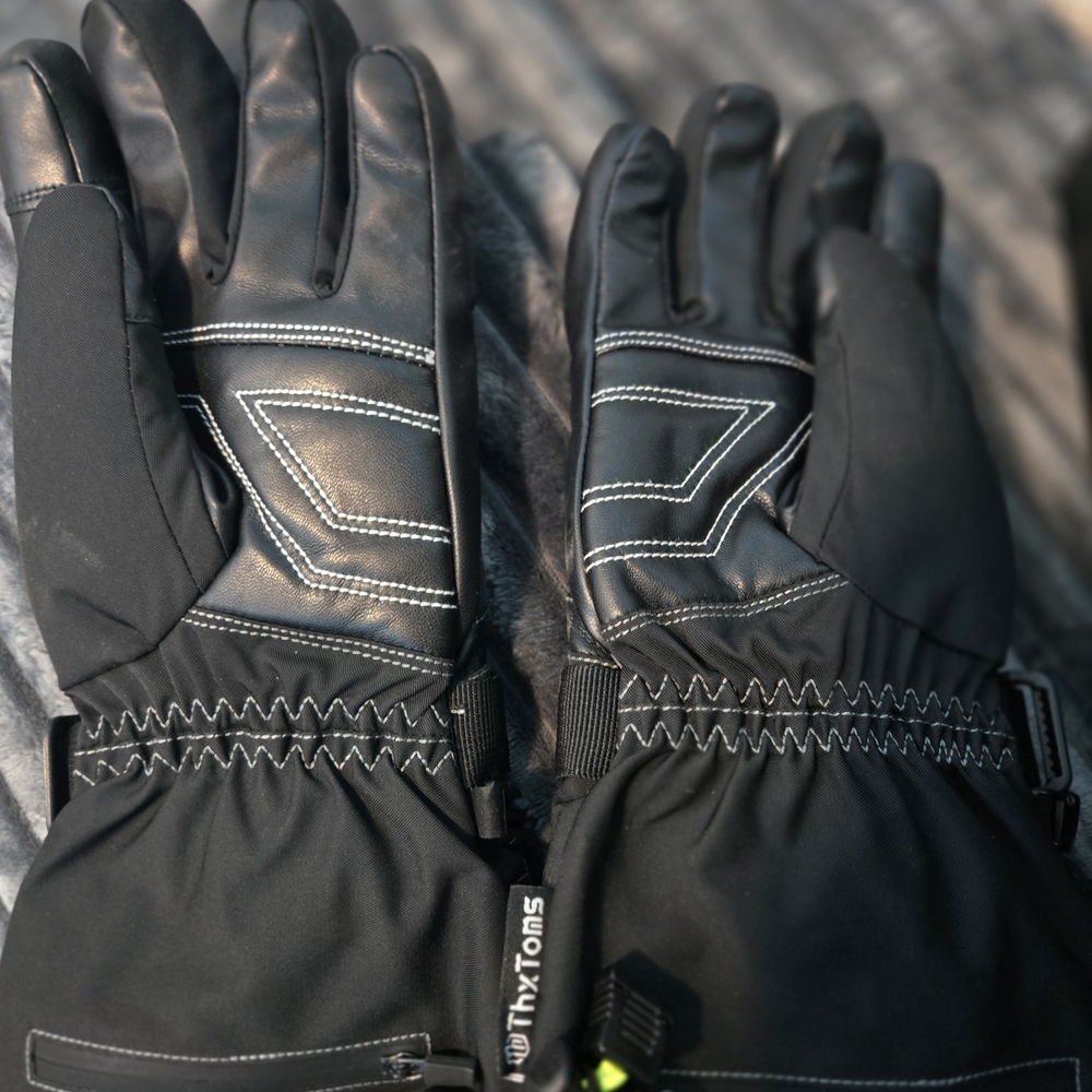 ThxToms Black Winter Gloves